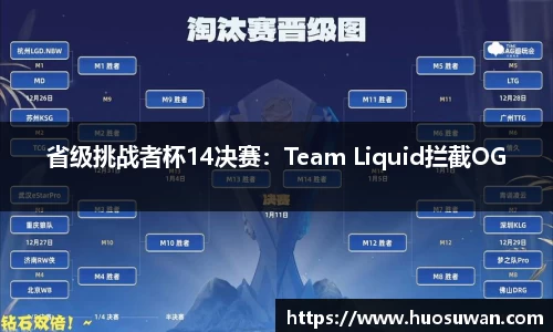 省级挑战者杯14决赛：Team Liquid拦截OG